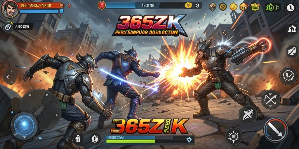 Tampilan seru gameplay 365ZK dengan aksi mendebarkan.
