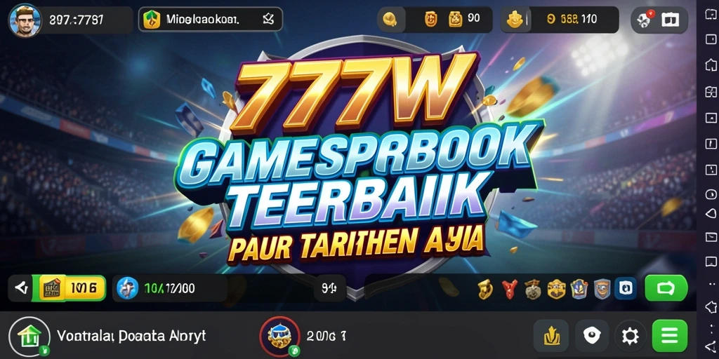 Tampilan menarik dari gameplay taruhan di 7777W.