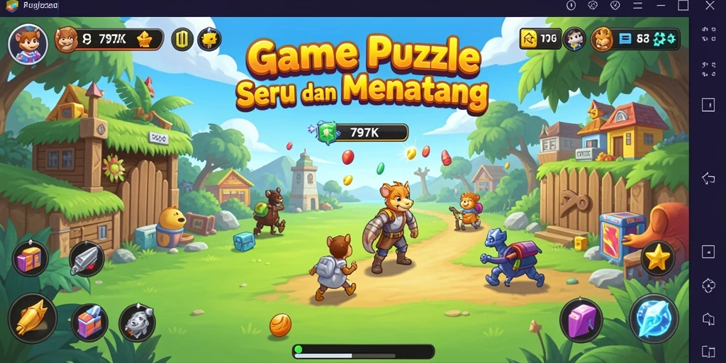 Tampilan gameplay seru dari game Puzzle 797K.