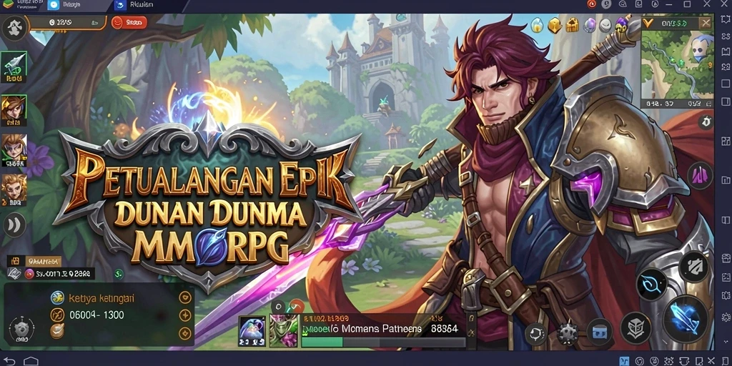 Tampilan gameplay menarik dan menantang di dunia MMORPG.