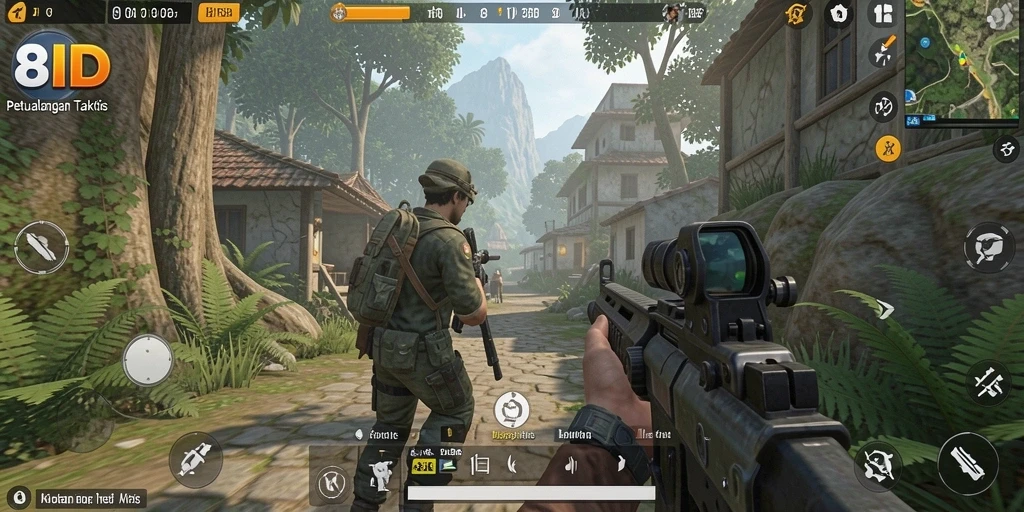 Screenshot menunjukkan aksi seru dalam game TPS 8ID.