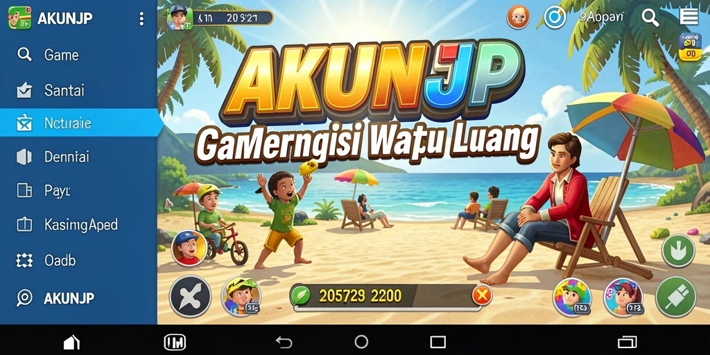 Tangkapan layar gameplay AKUNJP yang menampilkan aksi yang menyenangkan di dalam game.