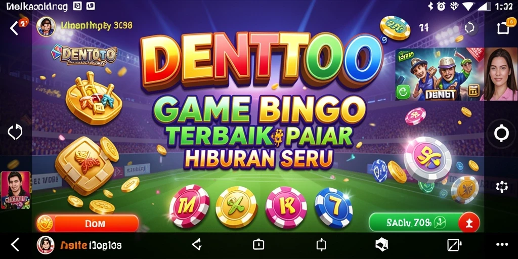 Screenshot gameplay DENTOTO yang menunjukkan keseruan Bingo.
