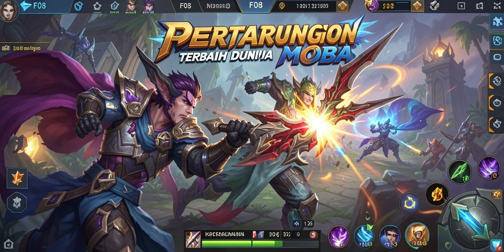 Screenshot gameplay F08 dengan aksi pertarungan seru.
