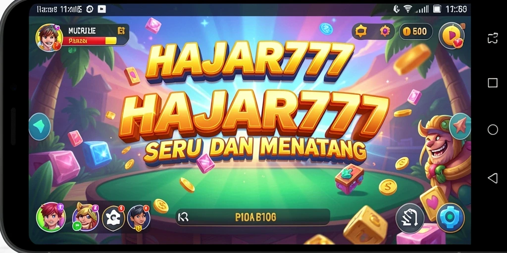Screenshot gameplay HAJAR777 menampilkan momen menyenangkan memecahkan puzzle.