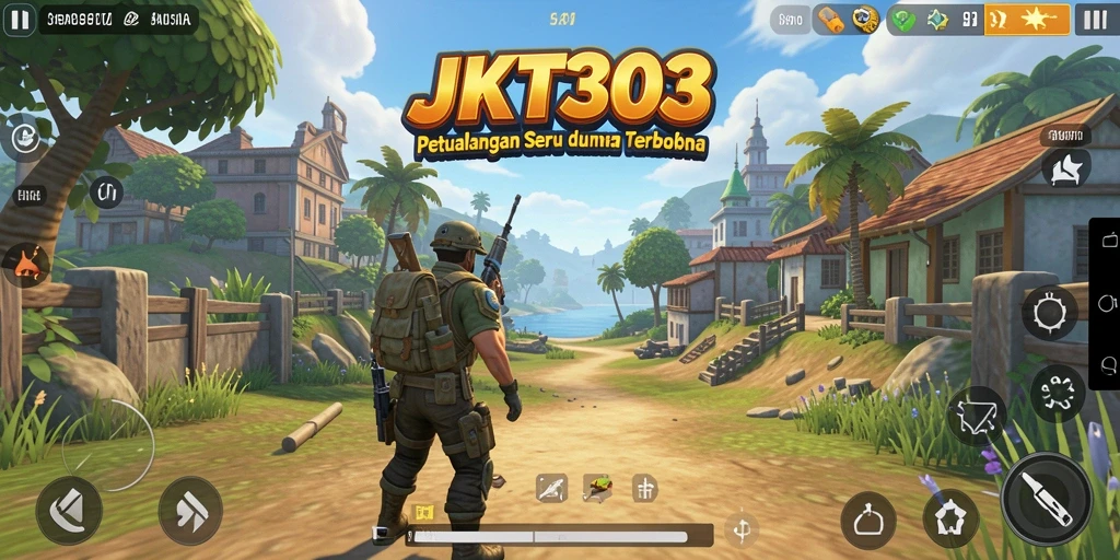 Tampilan gameplay JKT303 dengan dunia terbuka yang luas dan menakjubkan.