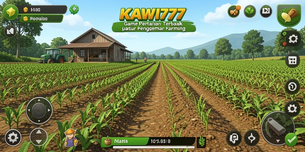Screenshot KAWI777 menampilkan gameplay pertanian yang realistis dan menyenangkan.