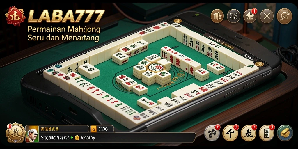Screenshot menarik menampilkan gameplay seru dalam LABA777 Mahjong.