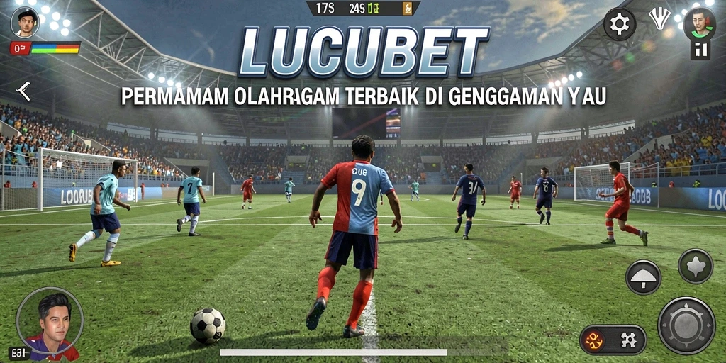 Tampilan dinamis dari gameplay olahraga di LUCUBET.