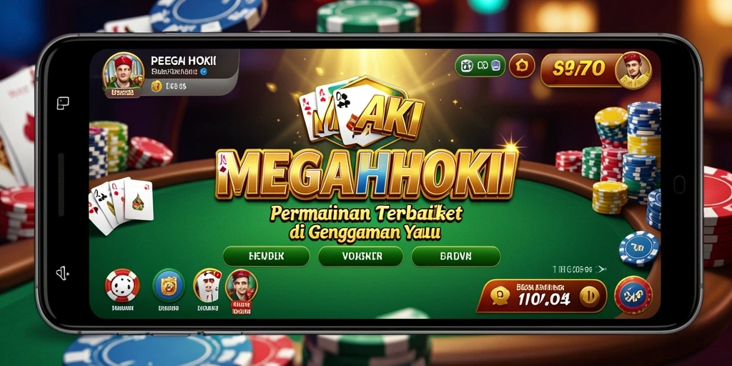 Gameplay seru poker di aplikasi MEGAHOKI dengan tabel permainan yang menarik.
