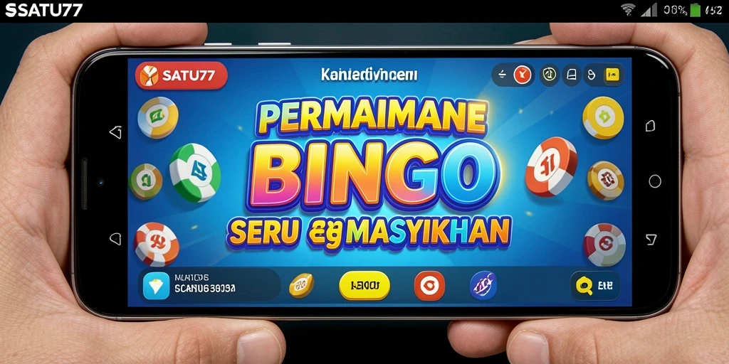 Tampilan menarik dan seru dari gameplay Bingo SATU77.