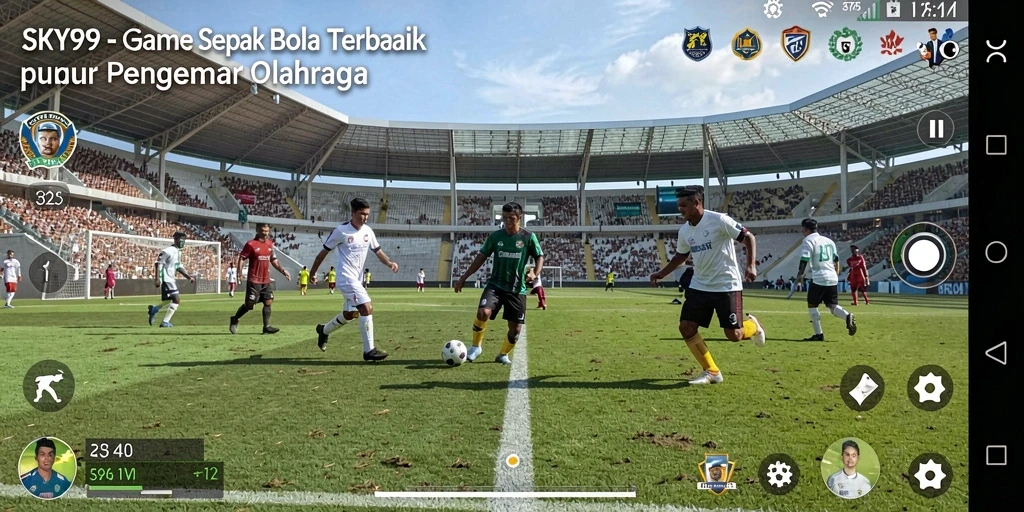 Gameplay intens sepak bola dengan grafis luar biasa di SKY99.