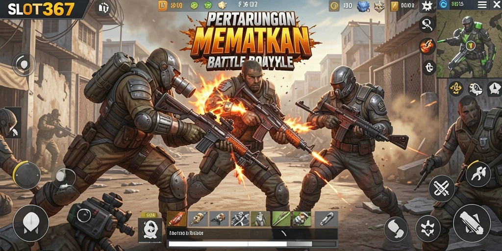 Gameplay intens dalam SLOT367 dengan pertempuran seru.