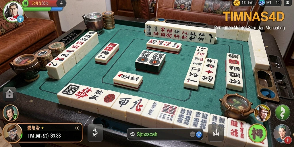 Screenshot gameplay TIMNAS4D yang menampilkan aksi Mahjong yang seru.