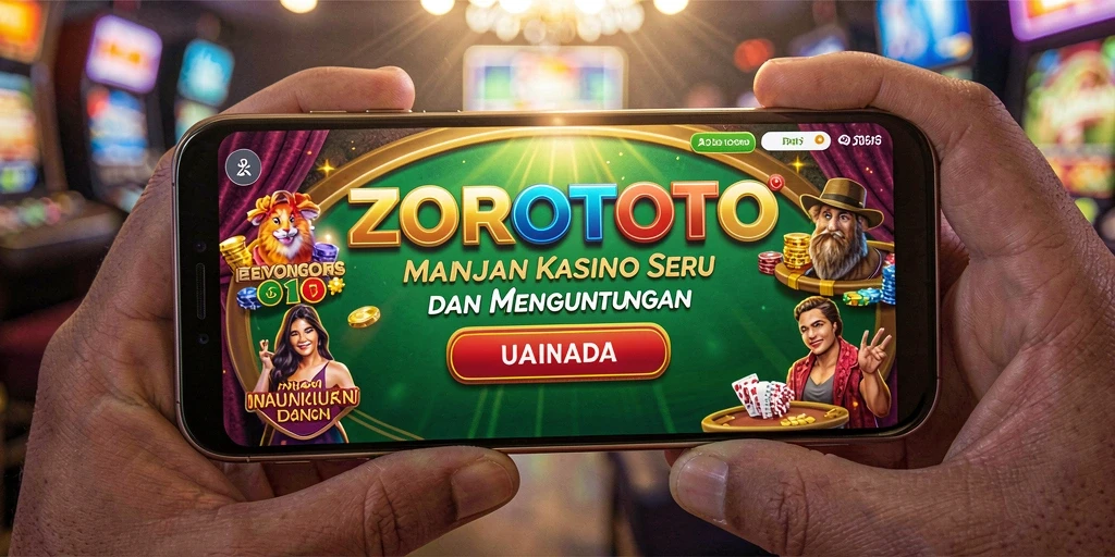 Screenshot gameplay ZOROTOTO yang menunjukkan suasana kasino yang nyata.
